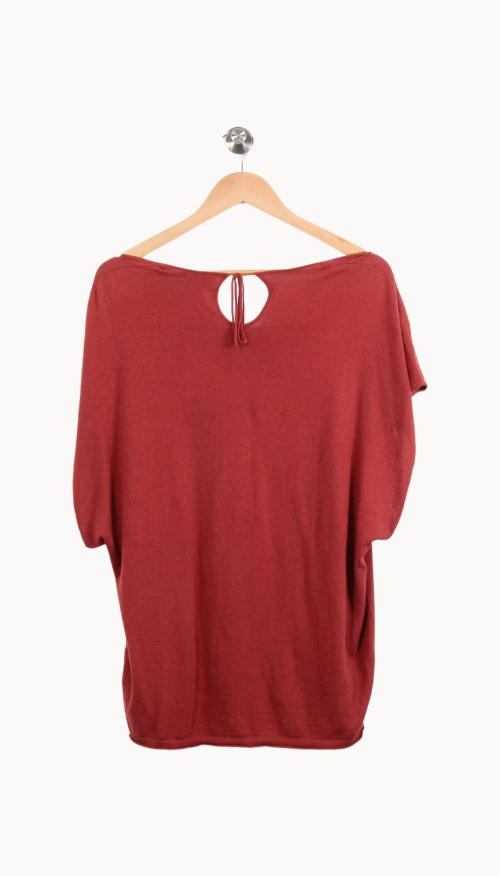 Pull Bordeaux - Taille L/40 de la marque IKKS | PARAD55404 - Vendu par Paradigme - Image 4