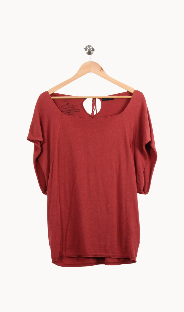 Pull Bordeaux - Taille L/40 de la marque IKKS | PARAD55404 - Vendu par Paradigme - Image 2