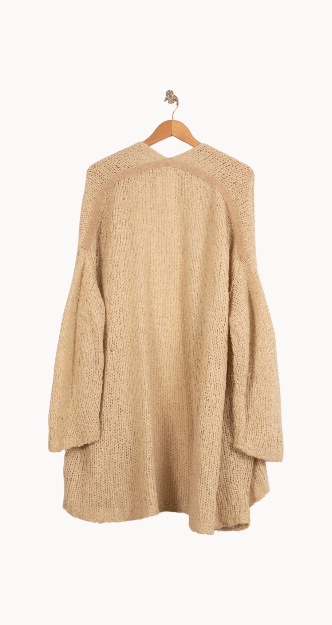 Cardigan Beige - Taille L/40 de la marque American Vintage | PARAD55411 - Vendu par Paradigme - Image 4
