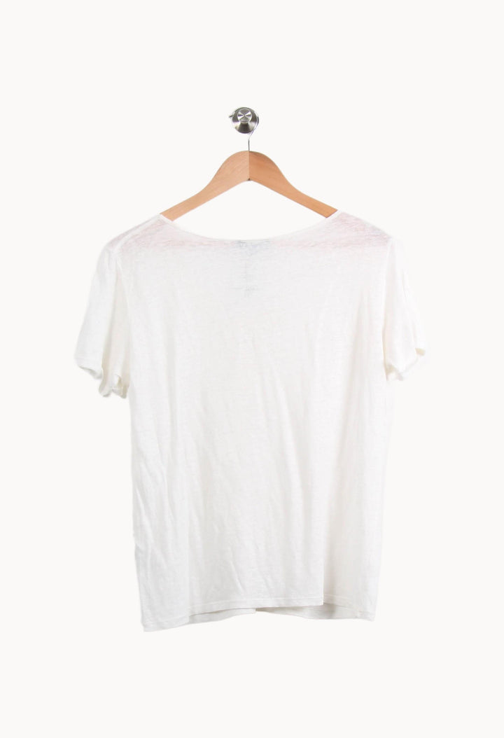Tee-shirt Blanc - Taille XL/42 de la marque Caroll | PARAD55415 - Vendu par Paradigme - Image 4