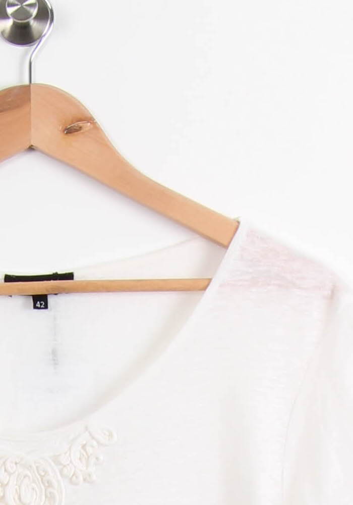 Tee-shirt Blanc - Taille XL/42 de la marque Caroll | PARAD55415 - Vendu par Paradigme - Image 3