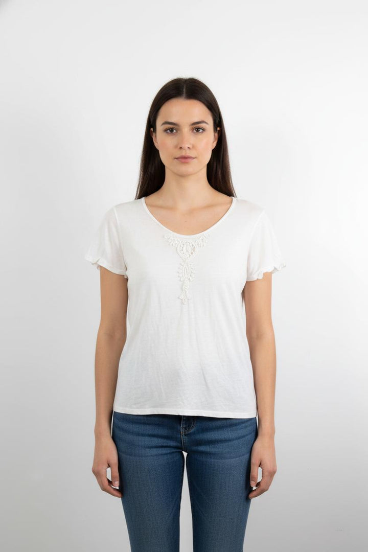Tee-shirt Blanc - Taille XL/42