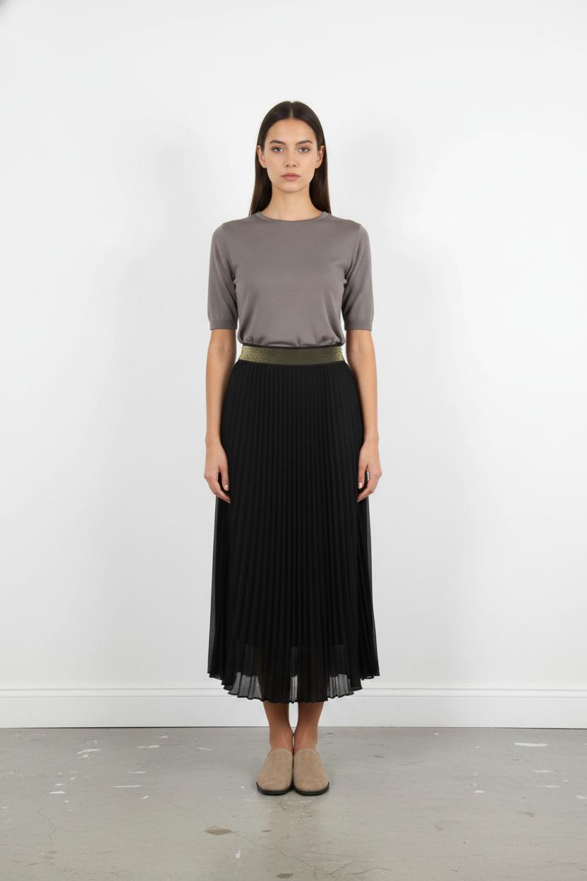 Jupe Plissée Noire - Taille XS/34