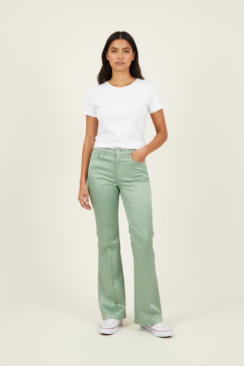 Pantalon Évasé Vert - Taille XS/34 de la marque Zadig&Voltaire | PARAD55440 - Vendu par Paradigme - Image 1