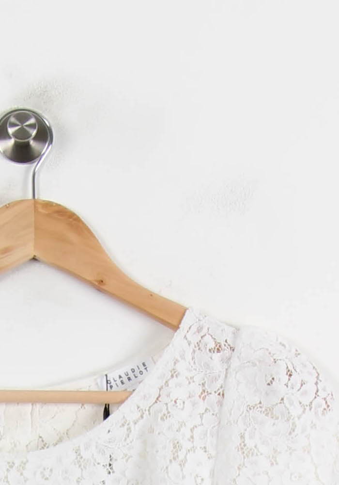 Blouse Blanche - Taille M/38 de la marque Claudie Pierlot | PARAD55444 - Vendu par Paradigme - Image 3