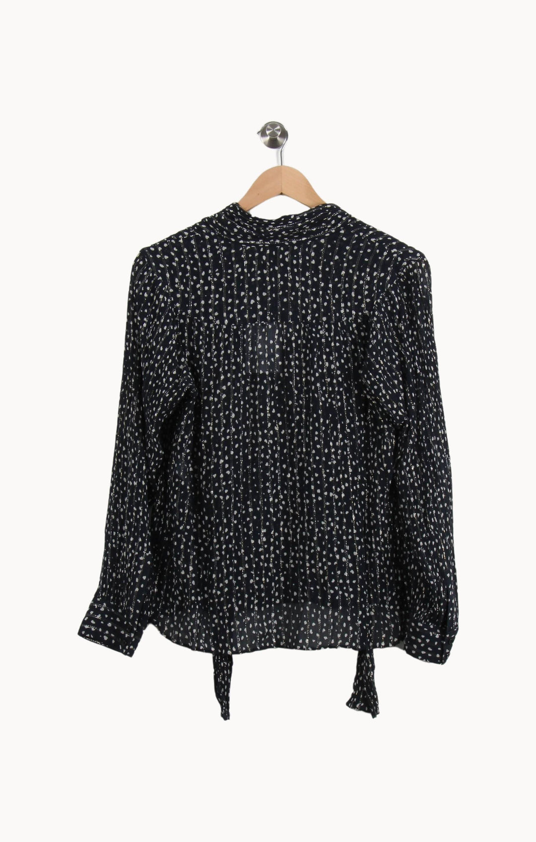 Blouse Noire et Blanche - Taille L/40 de la marque Tara Jarmon | PARAD55447 - Vendu par Paradigme - Image 4