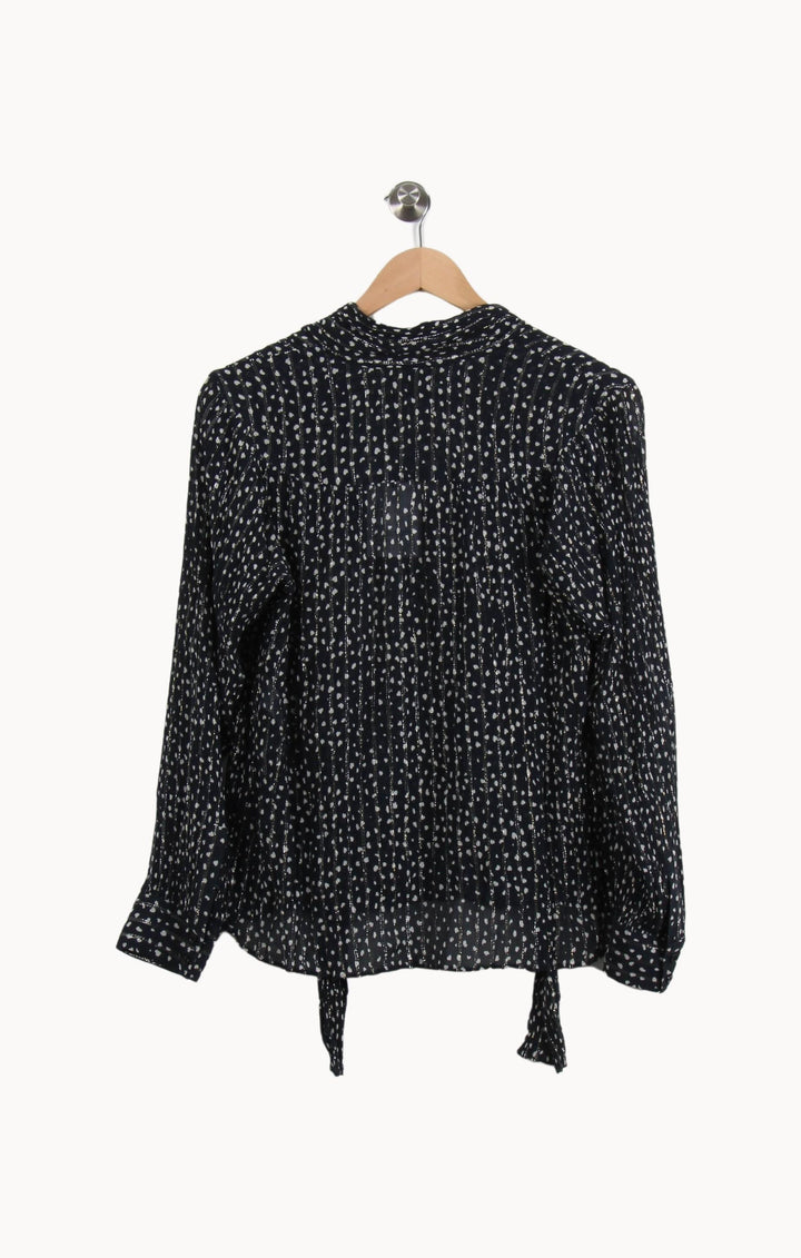 Blouse Noire et Blanche - Taille L/40 de la marque Tara Jarmon | PARAD55447 - Vendu par Paradigme - Image 4