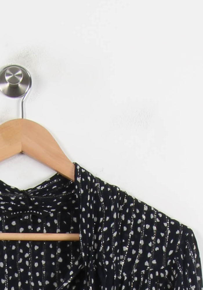 Blouse Noire et Blanche - Taille L/40 de la marque Tara Jarmon | PARAD55447 - Vendu par Paradigme - Image 3