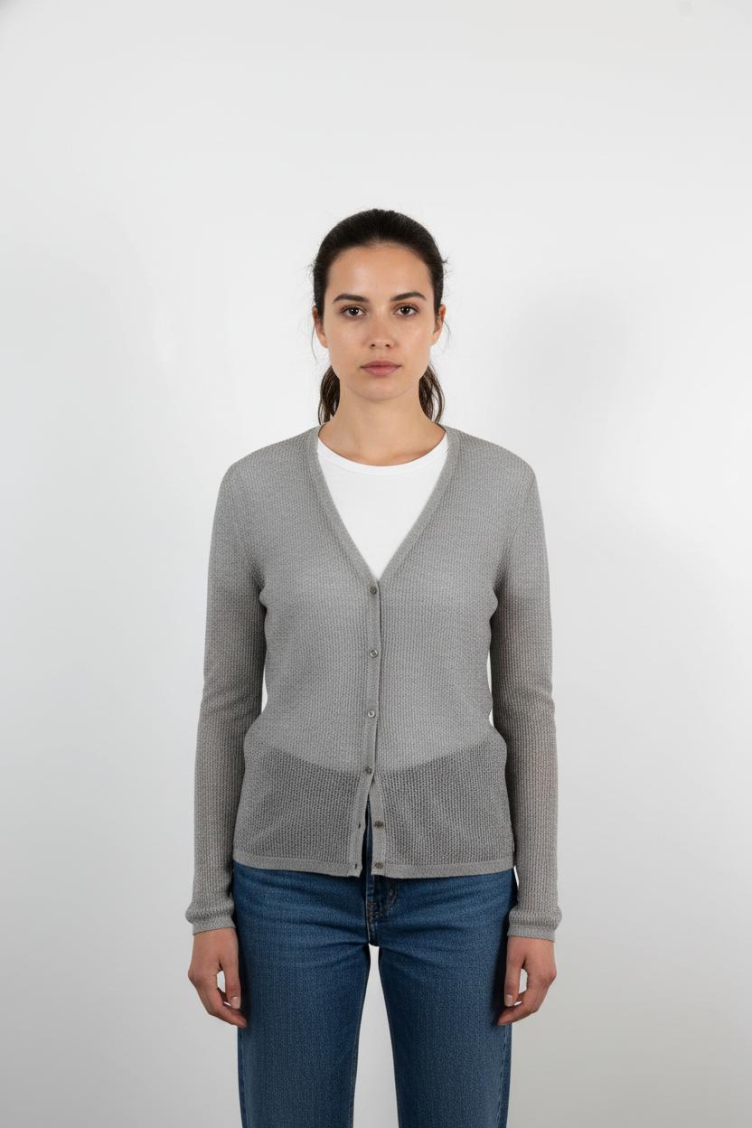 Cardigan Gris - Taille L/40