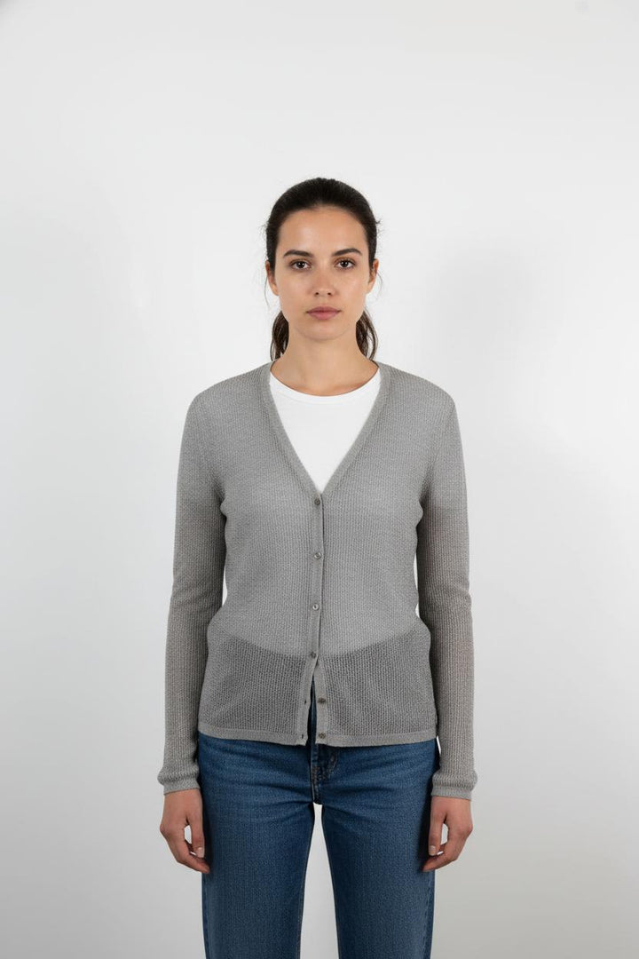 Cardigan Gris - Taille L/40