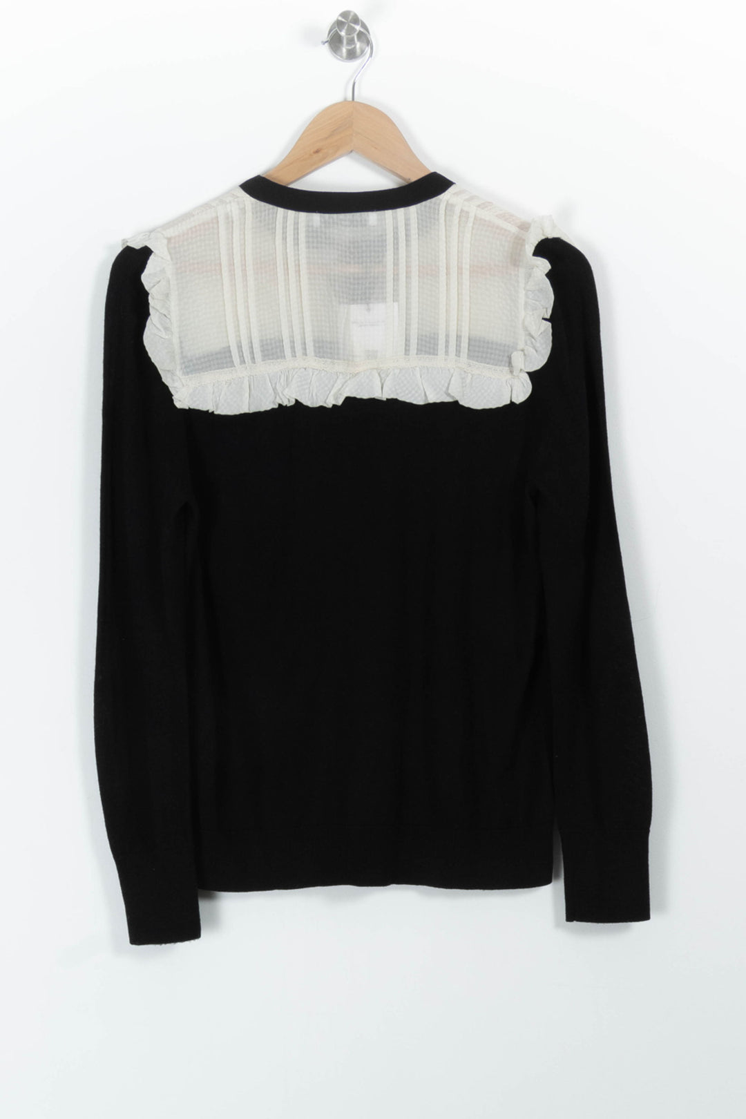 Pull Noir et Blanc - Taille M/38 de la marque Sandro | PARAD55451 - Vendu par Paradigme - Image 4