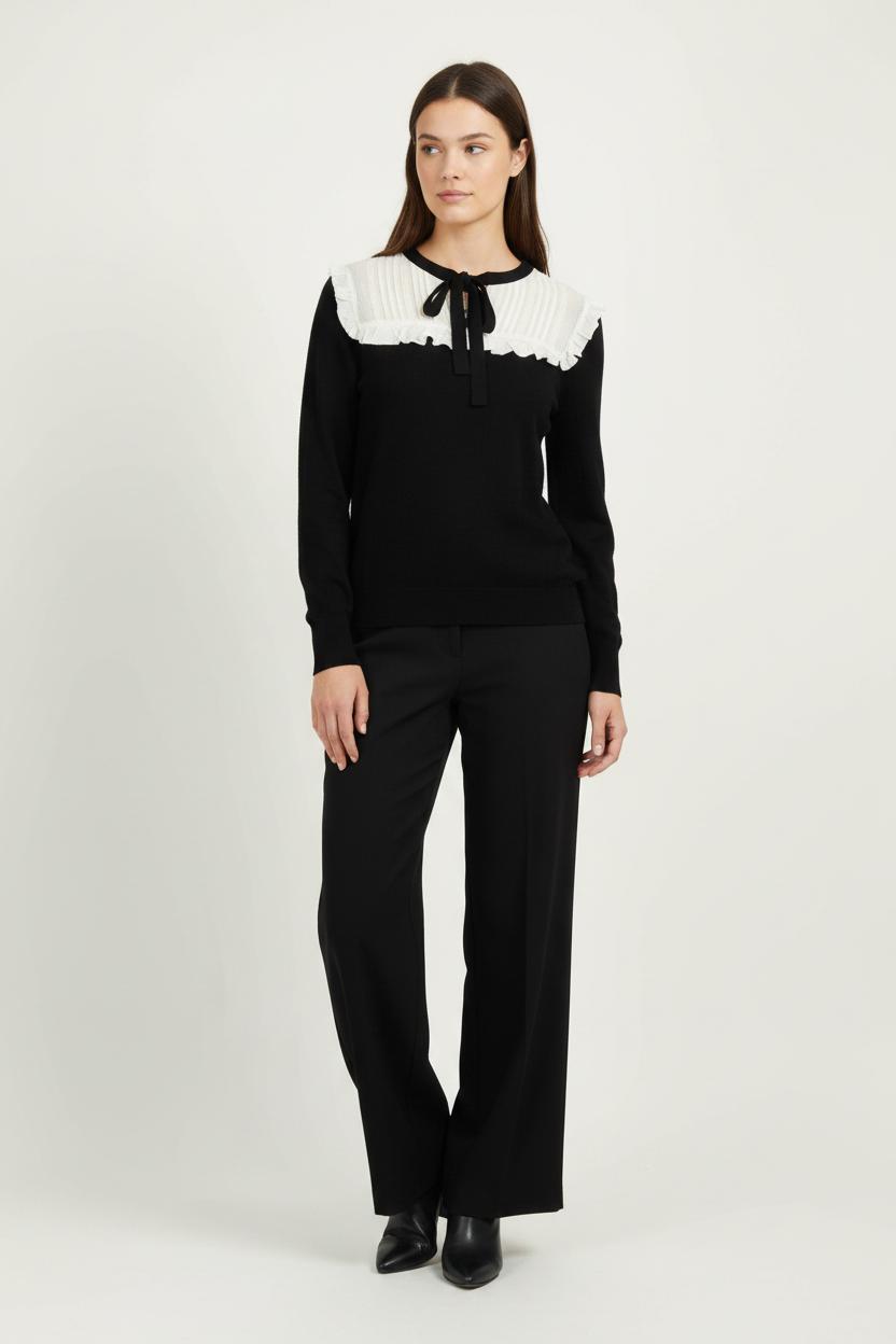 Pull Noir et Blanc - Taille M/38 de la marque Sandro | PARAD55451 - Vendu par Paradigme - Image 1