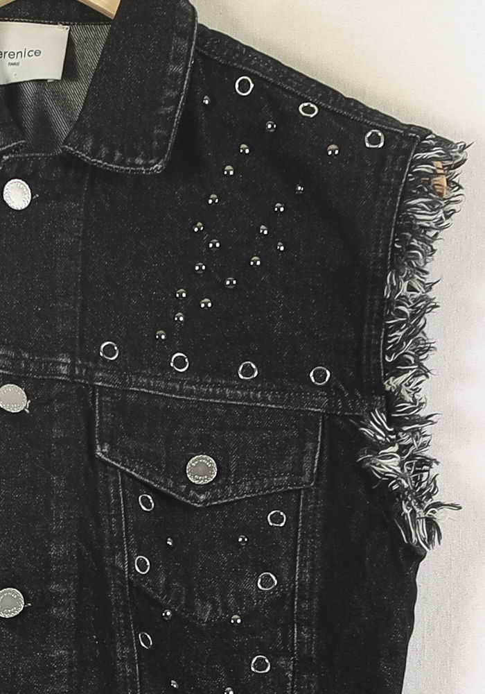 Veste Sans Manches Noire - Taille S/36 de la marque Bérénice | PARAD55452 - Vendu par Paradigme - Image 3