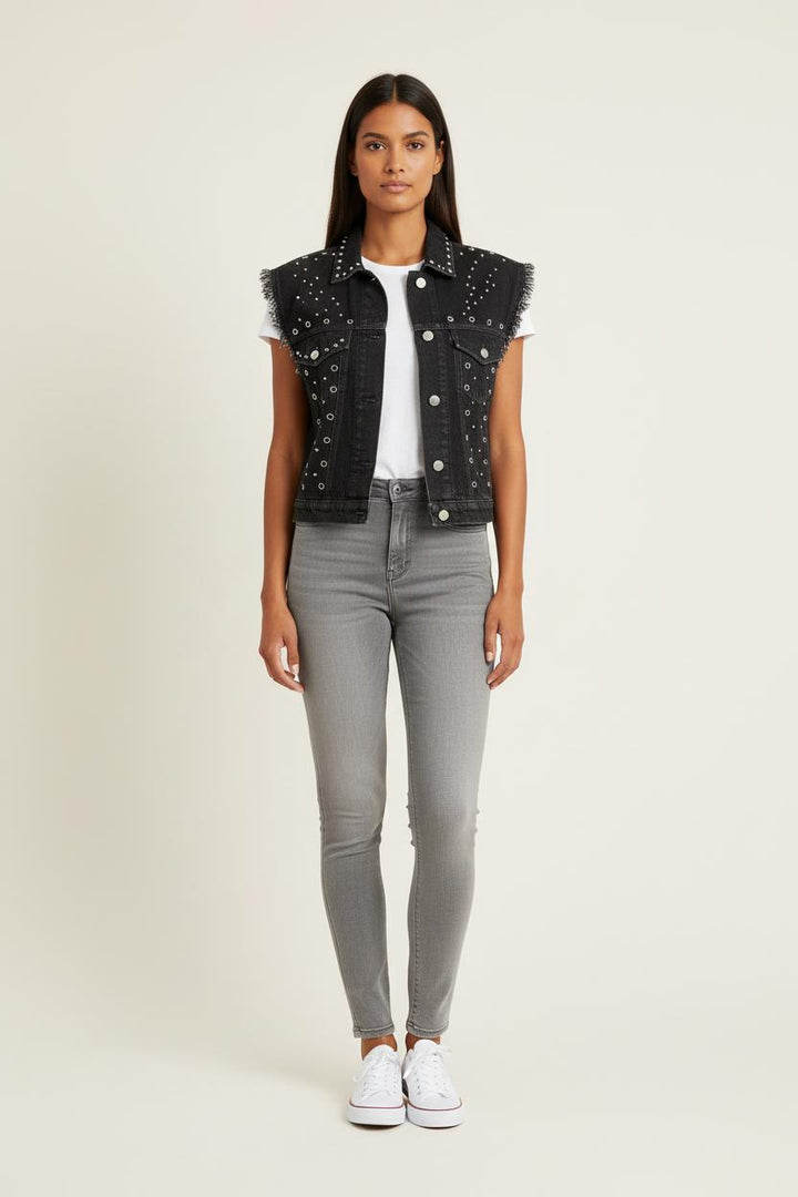 Veste Sans Manches Noire - Taille S/36 de la marque Bérénice | PARAD55452 - Vendu par Paradigme - Image 1