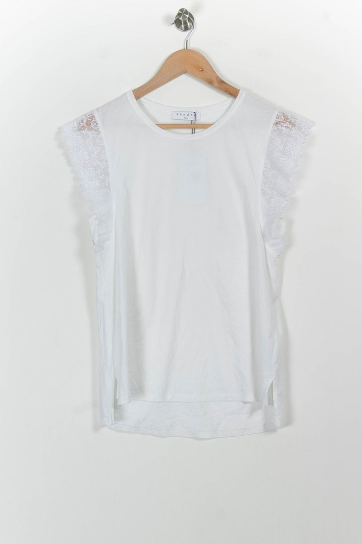 Débardeur Blanc - Taille L/40 de la marque Sandro | PARAD55453 - Vendu par Paradigme - Image 2