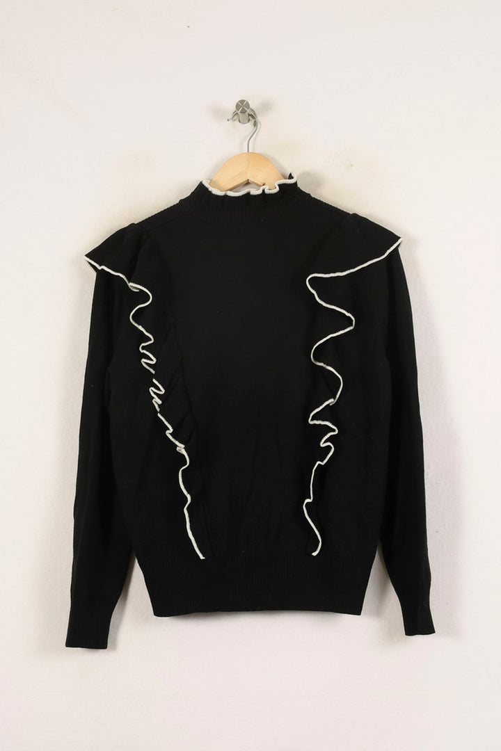 Pull Noir et Blanc - Taille L/40 de la marque Sandro | PARAD55454 - Vendu par Paradigme - Image 4