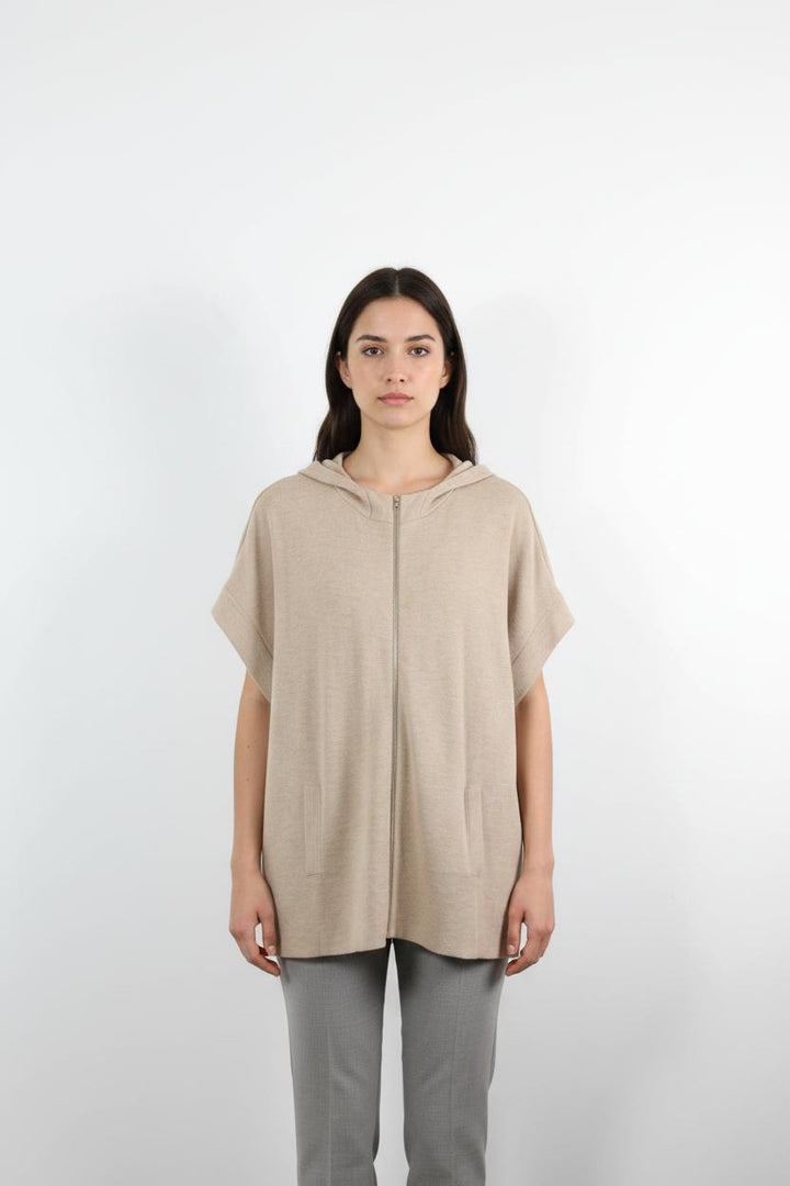 Veste à Capuche Beige - Taille S/36