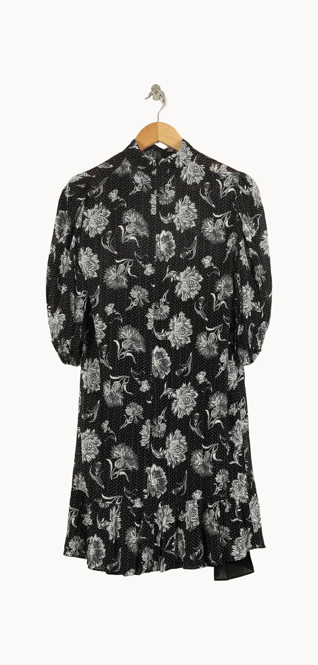 Robe Longue Noire et Blanche - Taille S/36 de la marque The Kooples | PARAD55463 - Vendu par Paradigme - Image 4