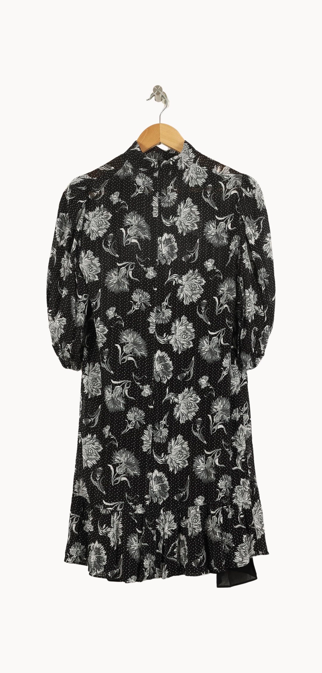 Robe Longue Noire et Blanche - Taille L/40 de la marque The Kooples | PARAD55464 - Vendu par Paradigme - Image 4