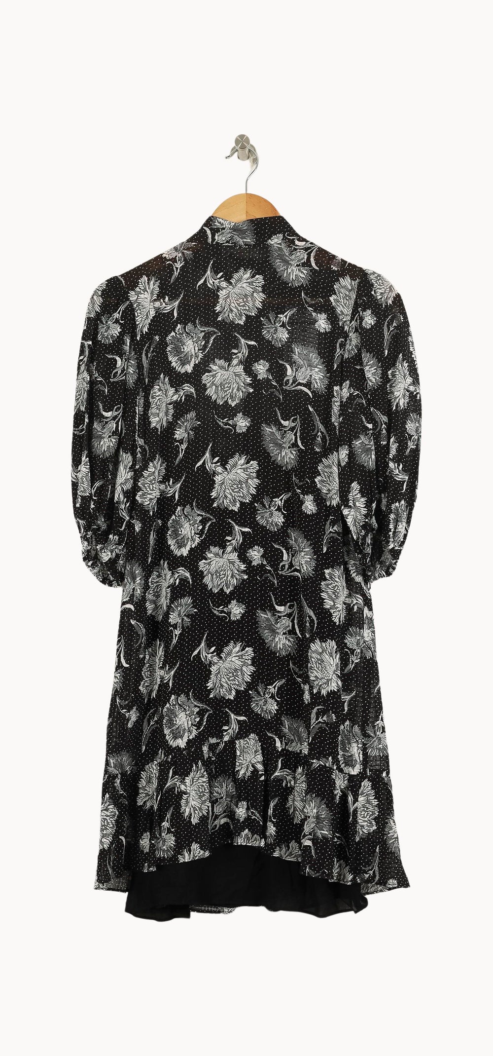 Robe Longue Noire et Blanche - Taille L/40 de la marque The Kooples | PARAD55464 - Vendu par Paradigme - Image 2