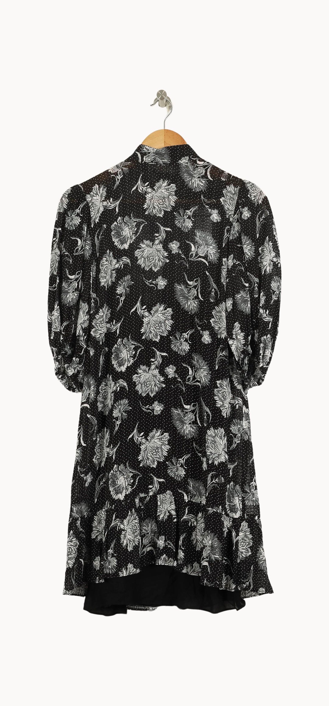 Robe Longue Noire et Blanche - Taille L/40 de la marque The Kooples | PARAD55464 - Vendu par Paradigme - Image 2
