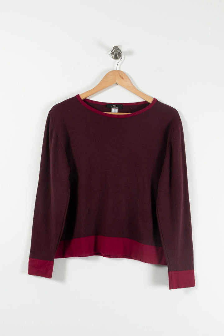 Pull Bordeaux et Rouge - Taille XXXL/46 de la marque Maison 123 | PARAD55468 - Vendu par Paradigme - Image 2