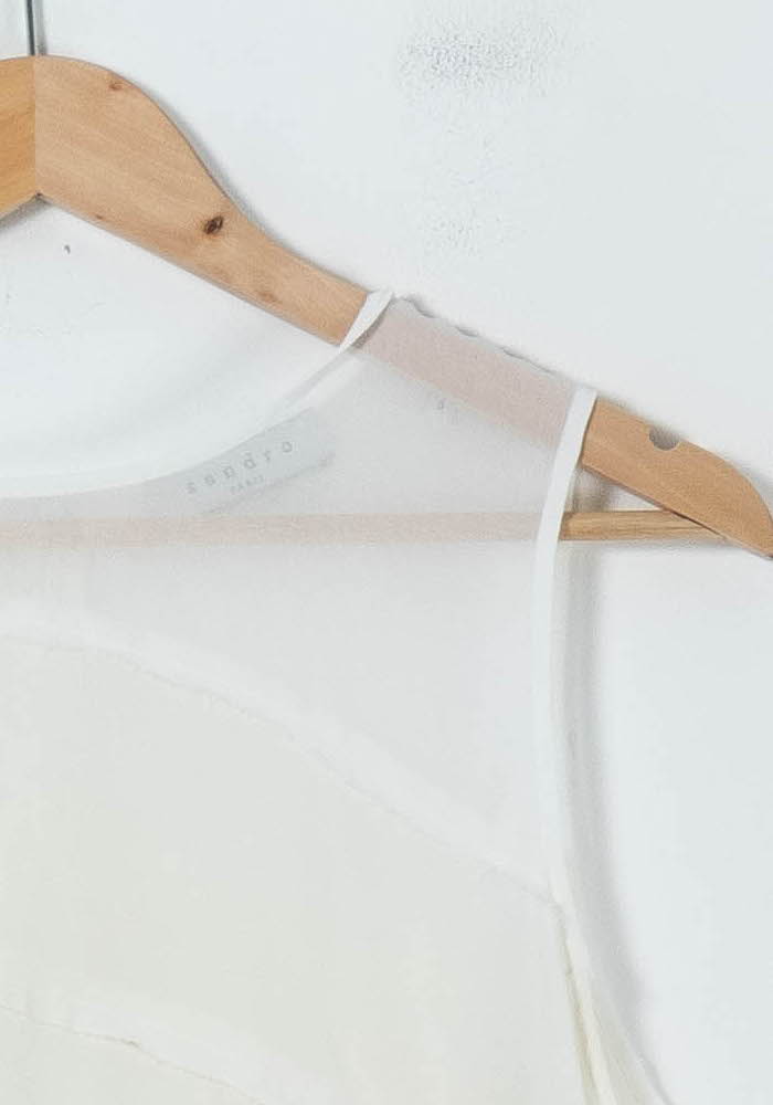 Débardeur Blanc - Taille L/40 de la marque Sandro | PARAD55470 - Vendu par Paradigme - Image 3