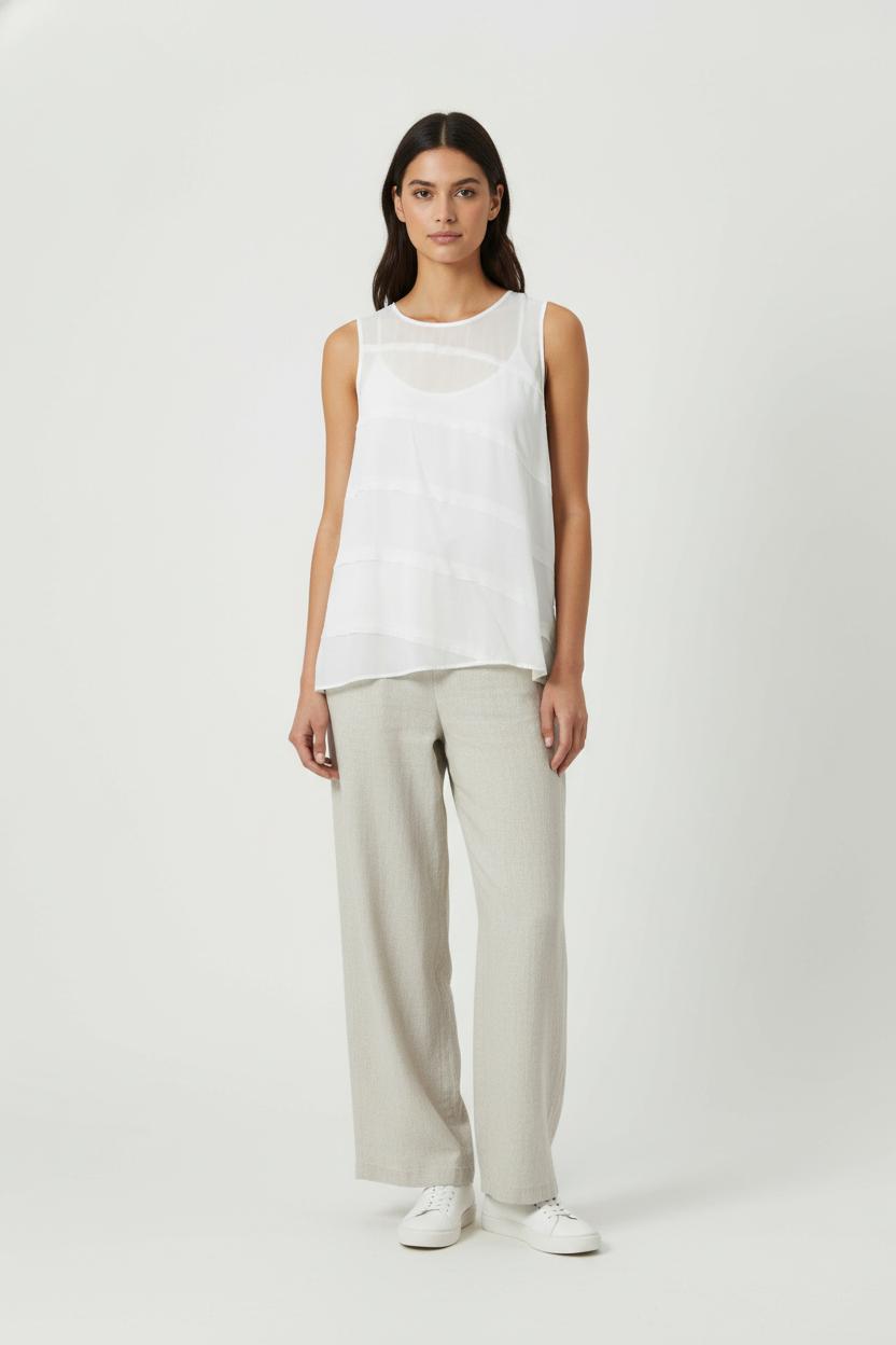 Débardeur Blanc - Taille L/40 de la marque Sandro | PARAD55470 - Vendu par Paradigme - Image 1
