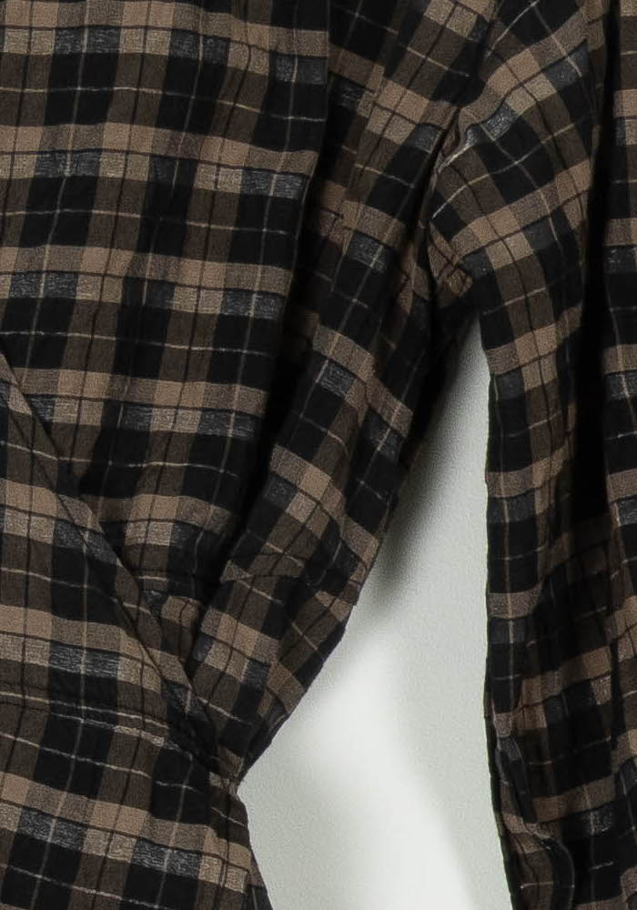 Robe Longue Marron et Noire - Taille L/40 de la marque Ganni | PARAD55476 - Vendu par Paradigme - Image 3
