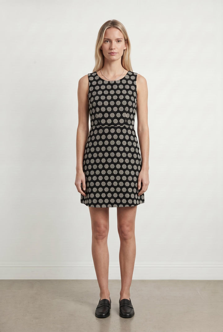 Robe Noire et Blanche - Taille S/36 de la marque La Fée Maraboutée | PARAD55478 - Vendu par Paradigme - Image 1