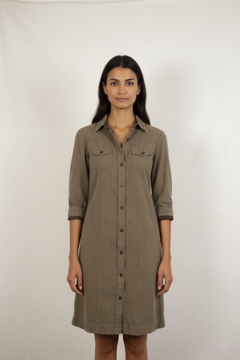 Robe Chemise Kaki - Taille M/38