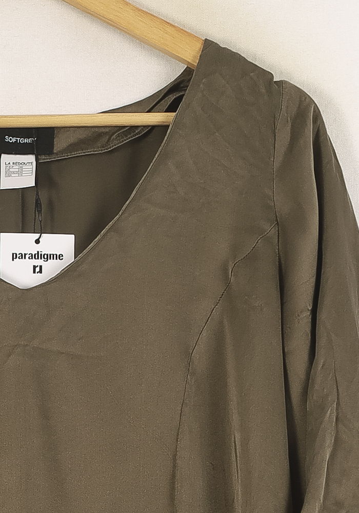 Robe Droite Verte - Taille XXXL/46 de la marque La Redoute Collections | PARAD55520 - Vendu par Paradigme - Image 3