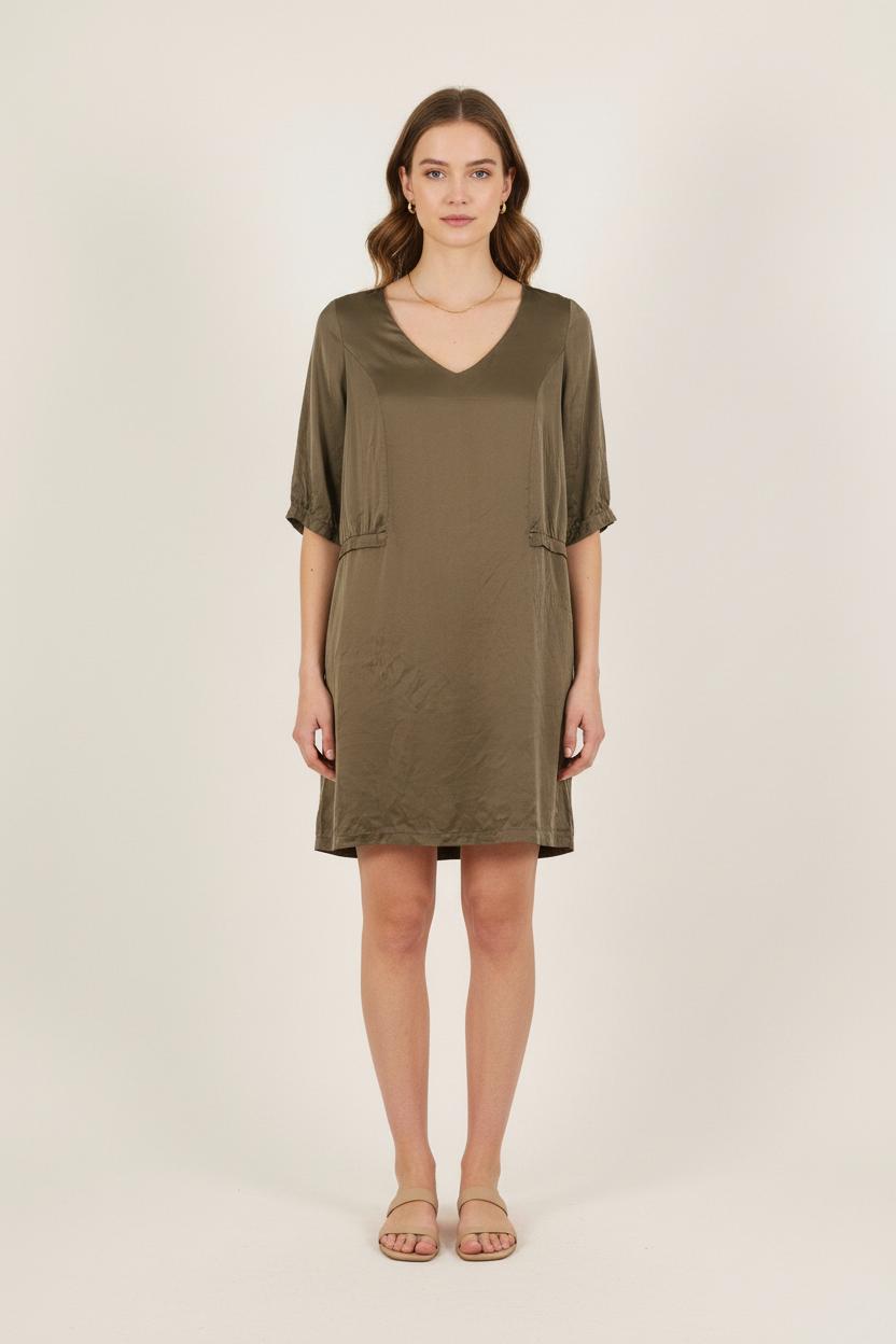 Robe Droite Verte - Taille XXXL/46 de la marque La Redoute Collections | PARAD55520 - Vendu par Paradigme - Image 1