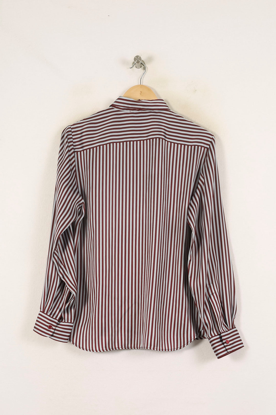 Chemise Rayée Blanche et Bordeaux - Taille XXL/44 de la marque Gerard Darel | PARAD55530 - Vendu par Paradigme - Image 4