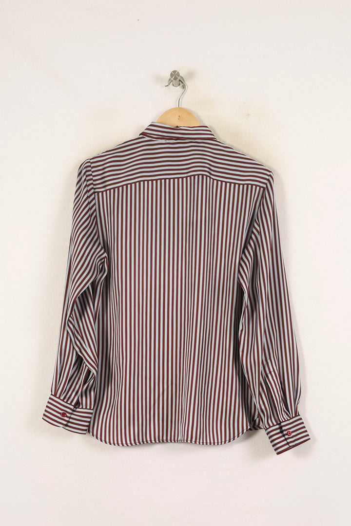 Chemise Rayée Blanche et Bordeaux - Taille XXL/44 de la marque Gerard Darel | PARAD55530 - Vendu par Paradigme - Image 4
