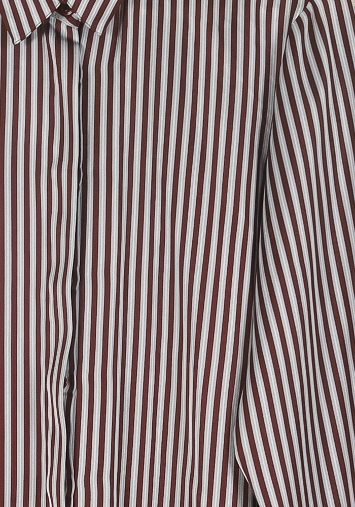 Chemise Rayée Blanche et Bordeaux - Taille XXL/44 de la marque Gerard Darel | PARAD55530 - Vendu par Paradigme - Image 3