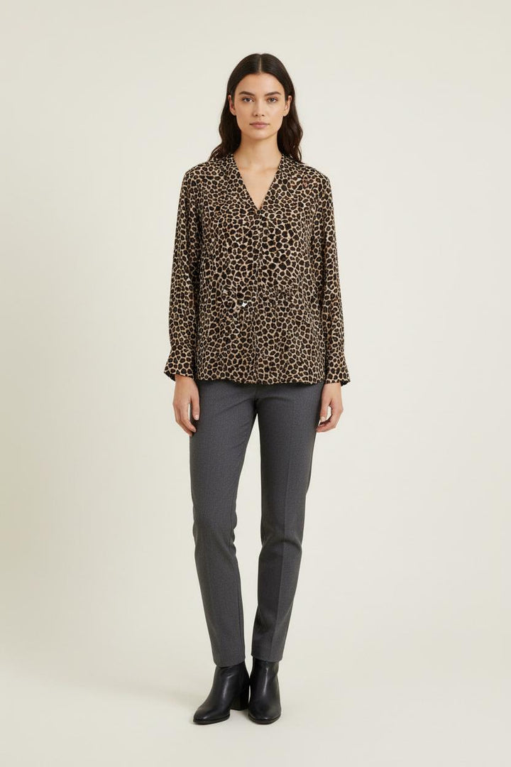 Chemise Noire et Beige - Taille L/40 de la marque Gerard Darel | PARAD55531 - Vendu par Paradigme - Image 1