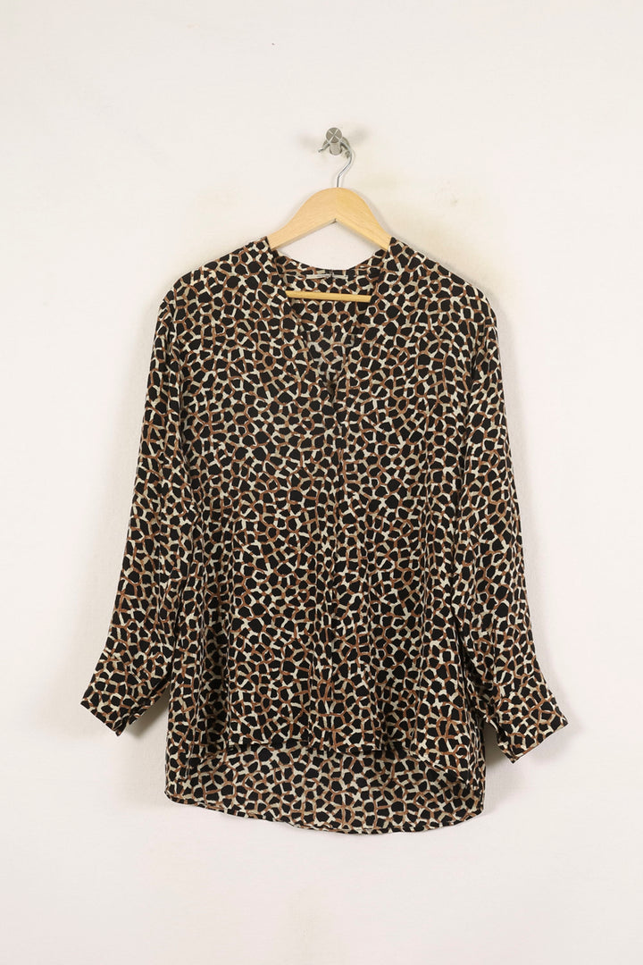 Chemise Noire et Beige - Taille L/40 de la marque Gerard Darel | PARAD55531 - Vendu par Paradigme - Image 2