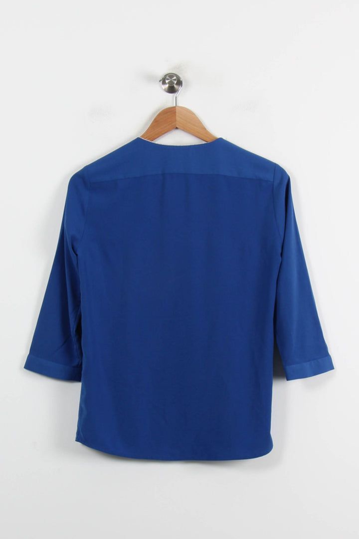 Blouse Bleue - Taille S/36 de la marque Claudie Pierlot | PARAD55542 - Vendu par Paradigme - Image 4