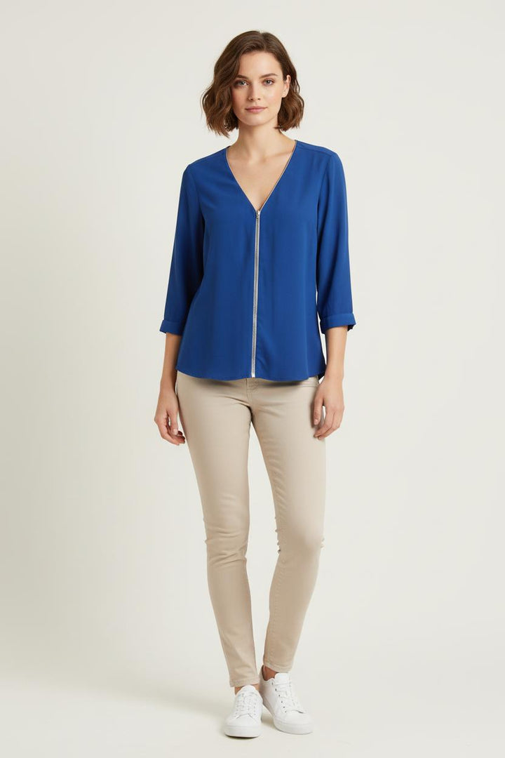 Blouse Bleue - Taille S/36 de la marque Claudie Pierlot | PARAD55542 - Vendu par Paradigme - Image 1