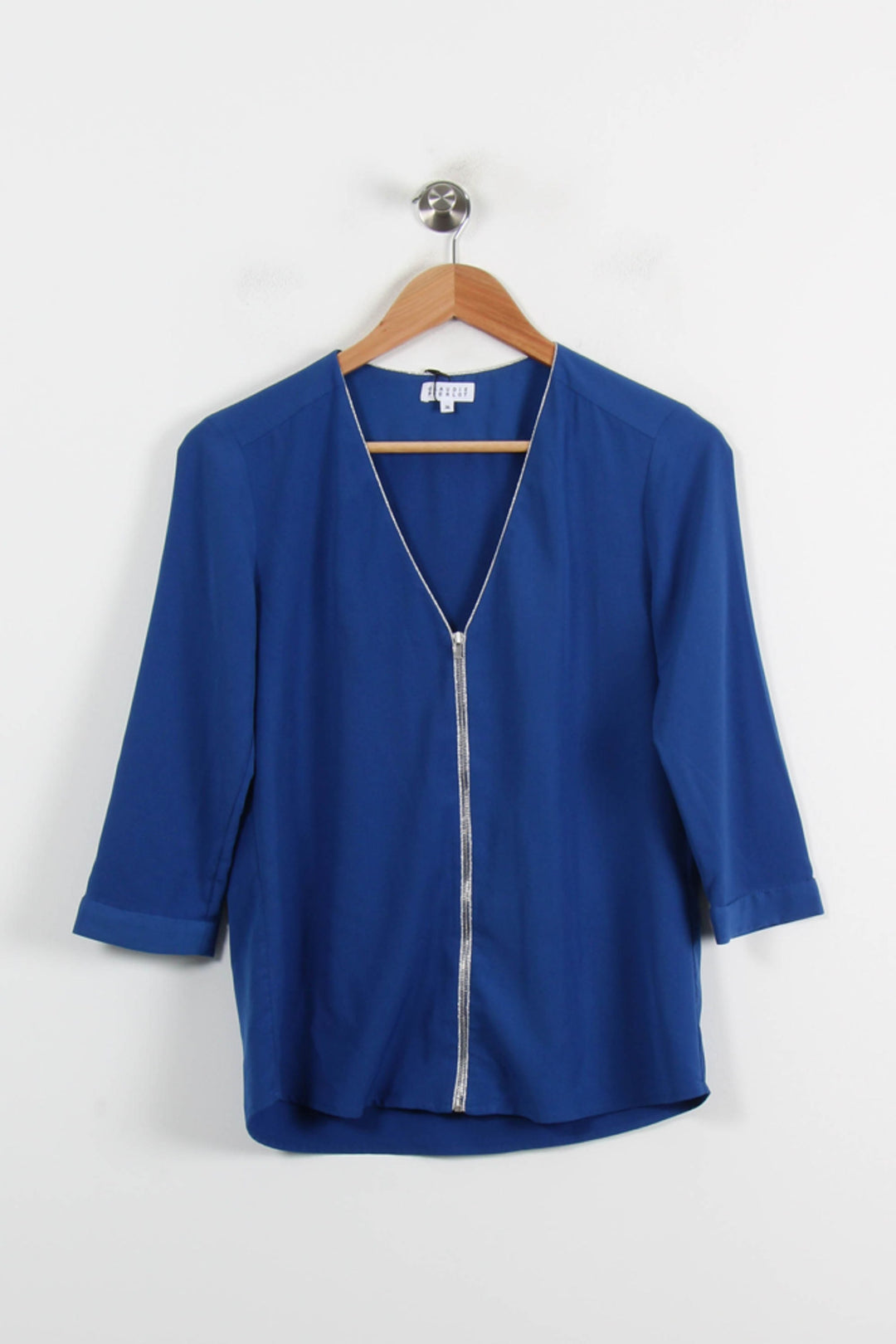Blouse Bleue - Taille S/36 de la marque Claudie Pierlot | PARAD55542 - Vendu par Paradigme - Image 2