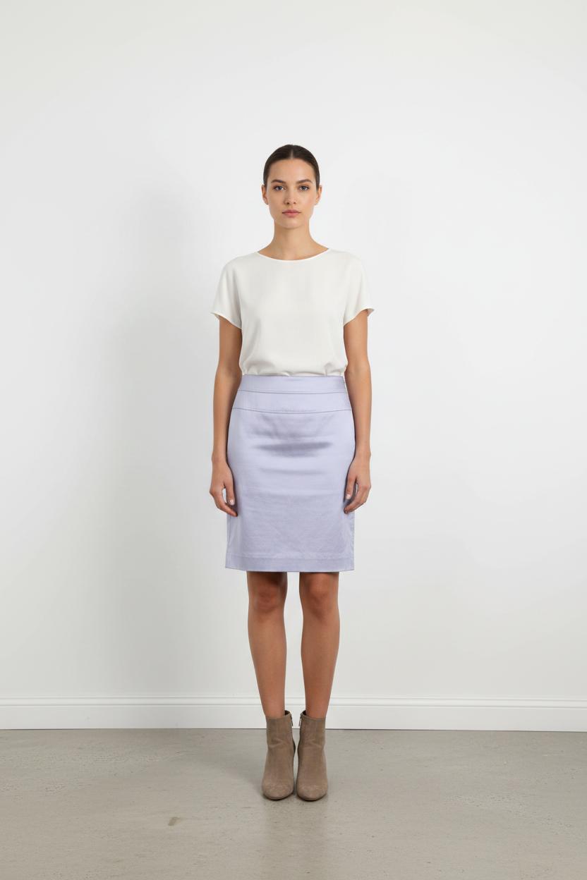Jupe Droite Violette - Taille S/36