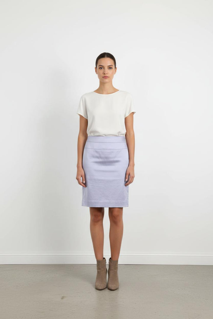 Jupe Droite Violette - Taille S/36