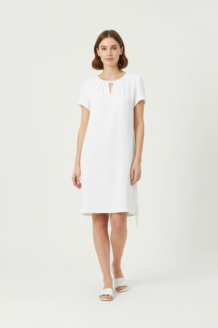 Robe Courte Blanche - Taille M/38 de la marque One Step | PARAD55583 - Vendu par Paradigme - Image 1