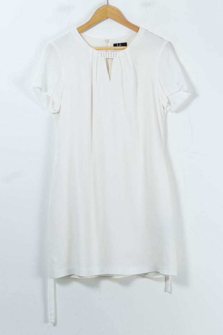 Robe Courte Blanche - Taille M/38 de la marque One Step | PARAD55583 - Vendu par Paradigme - Image 2