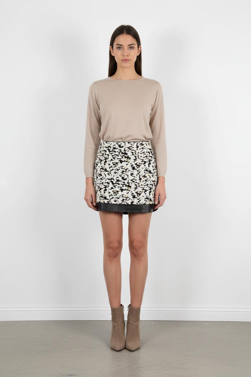 Jupe Courte Blanche et Noire - Taille M/38