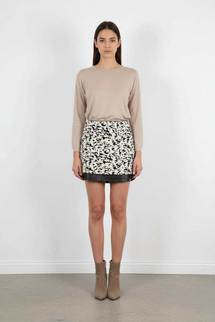 Jupe Courte Blanche et Noire - Taille M/38