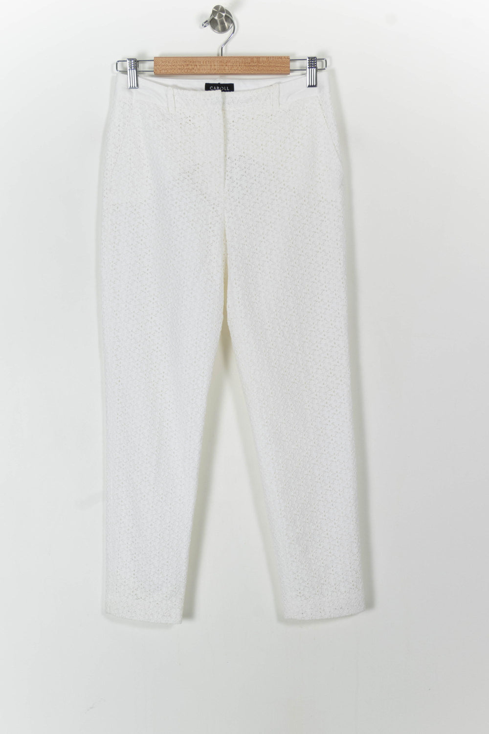 Pantalon Blanc - Taille S/36 de la marque Caroll | PARAD55604 - Vendu par Paradigme - Image 2