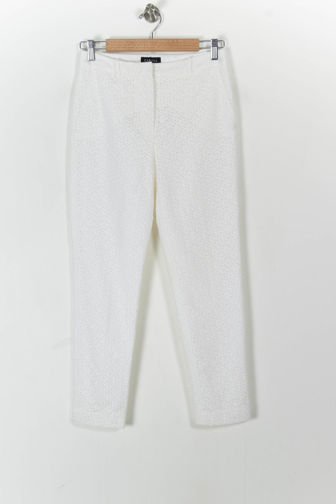 Pantalon Blanc - Taille S/36 de la marque Caroll | PARAD55604 - Vendu par Paradigme - Image 2