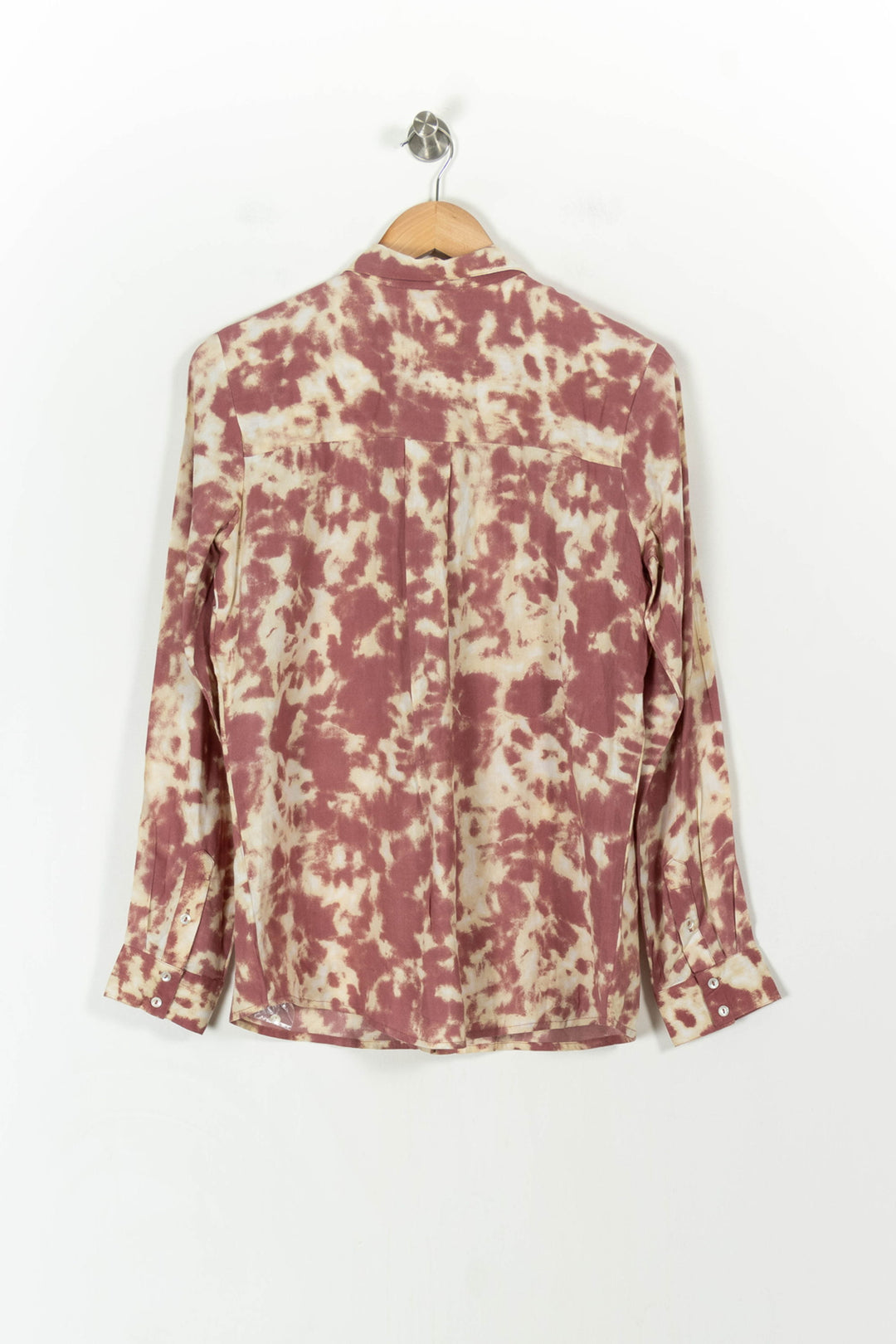 Chemise Bordeau et Beige - Taille L/40 de la marque Bizance | PARAD55618 - Vendu par Paradigme - Image 4